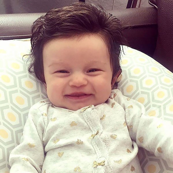 funny hairy babies 33 57060db465ad7  605 Babies with adult heads of hair are the stuff of legend (30 Photos)
