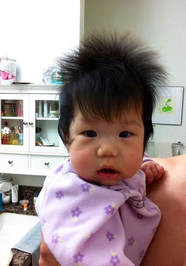 funny hairy babies 53 57062ca7bb105  605 Babies with adult heads of hair are the stuff of legend (30 Photos)
