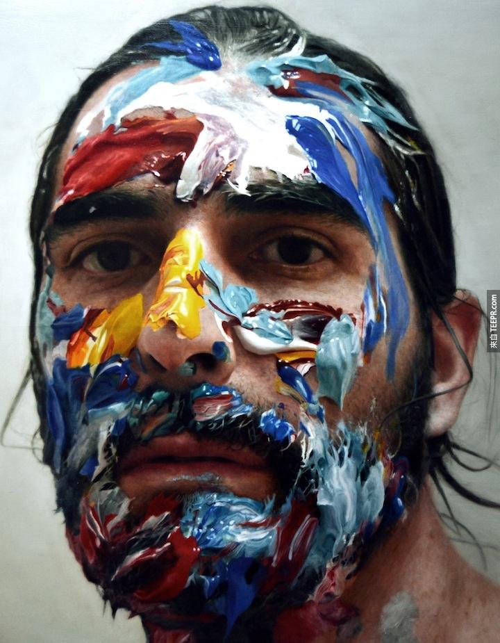 你一定在想 "臉上有油漆有什麼了不起？"
