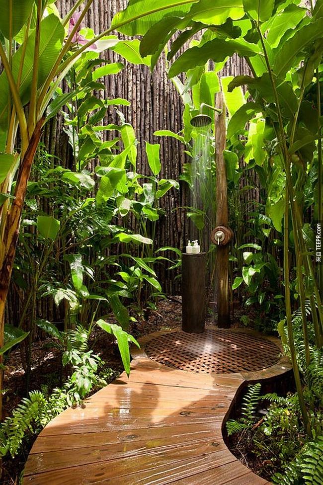 户外雨林式淋浴