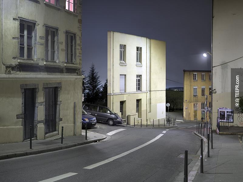 Isolated Building Facades by Zacharie Gaudrillot Roy conceptual architecture 