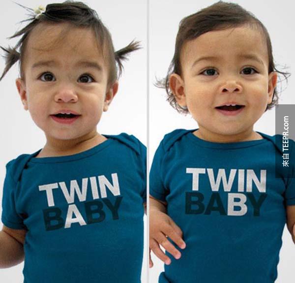 9.) 這樣就可以分辨哪一個雙胞胎是誰了了。