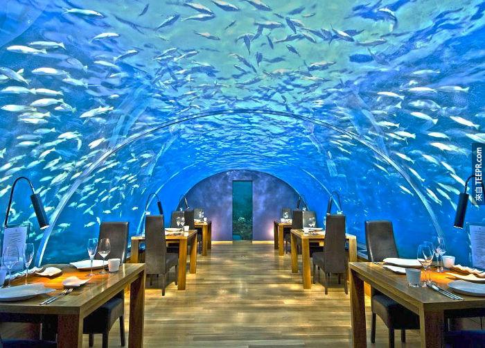 Ithaa Undersea Restaurant (拉格利島，馬爾地夫)