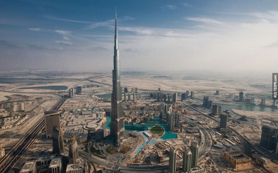 世界上最高的建筑，迪拜塔 (迪拜)