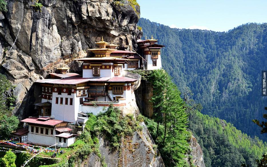 虎巢寺，帕羅山谷，不丹