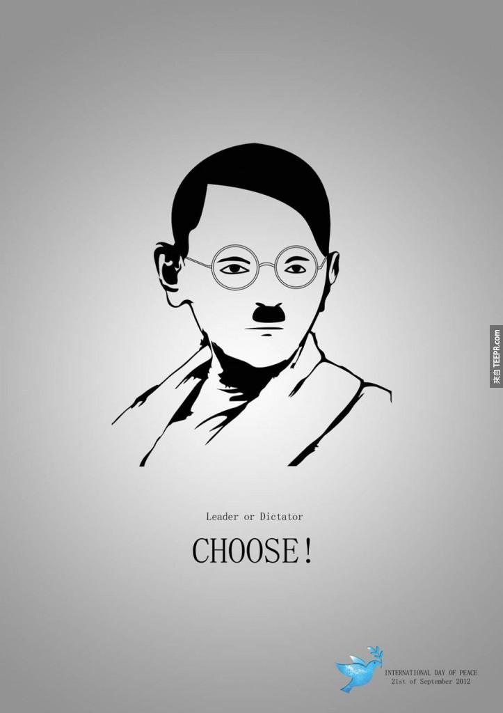5. 國際和平日: 選擇領袖或是獨裁者 (希特勒或是甘地)