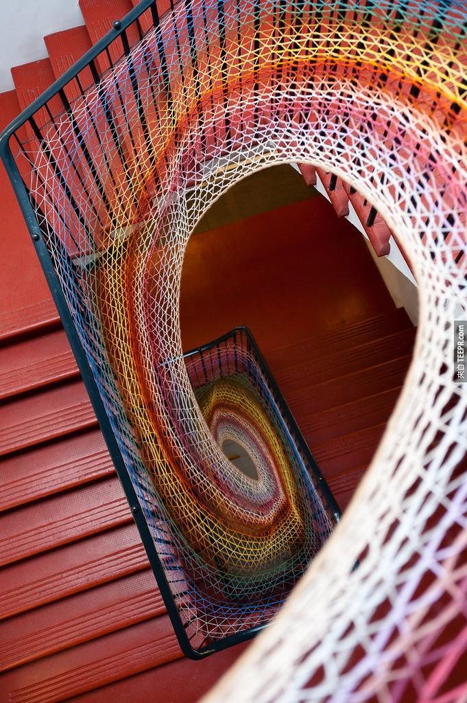 達夫科特工作室的彩色編織樓梯 (愛丁堡)