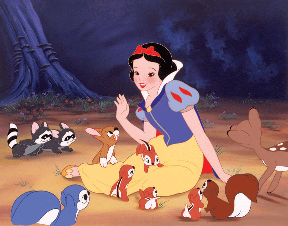 为了让白雪公主的皮肤看起来自然，迪士尼在动画中使用了真实的化妆品。