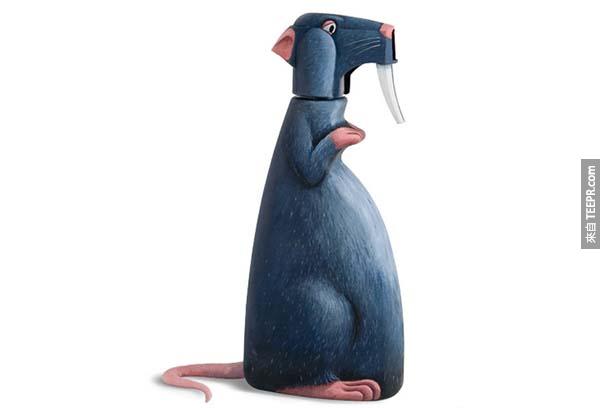This rat used to be a spray bottle.