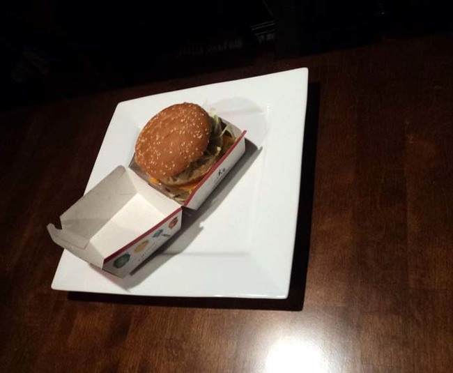Each contestant was attempting to transform a Big Mac meal into something fancy.