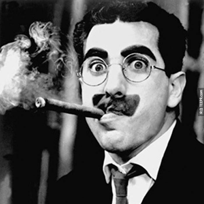 8.) 格鲁乔．马克思 （ Groucho Marx ）