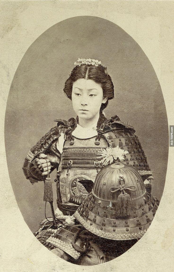 一位女武士。(19世紀後期)