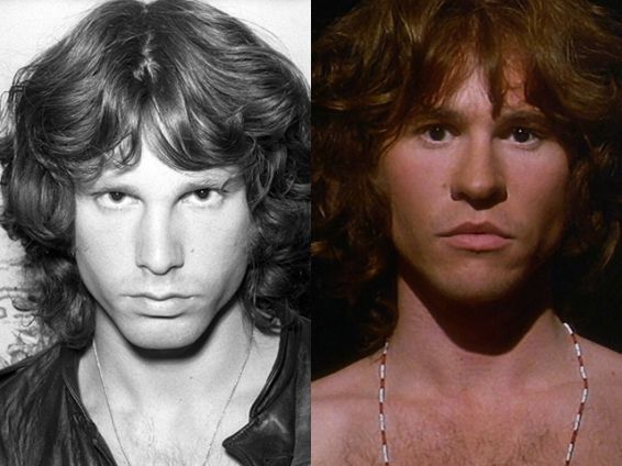 6.) 在电影《门户乐团》中瓦尔凯末尔（ Val Kilmer ）饰演主唱占摩理臣（ Jim Morrison ）。