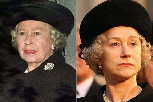 25.) 海倫·米蘭( Helen Mirren )在電影《黛妃與女皇》中飾演伊麗莎白二世（ Queen Elizabeth II ）。