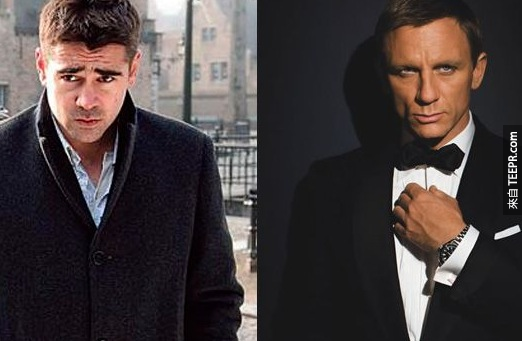 16. 柯林·法洛(Colin Farrell)原本代替丹尼尔·克雷格(Daniel Craig)在皇家夜总会(Casino Royale)饰演007。