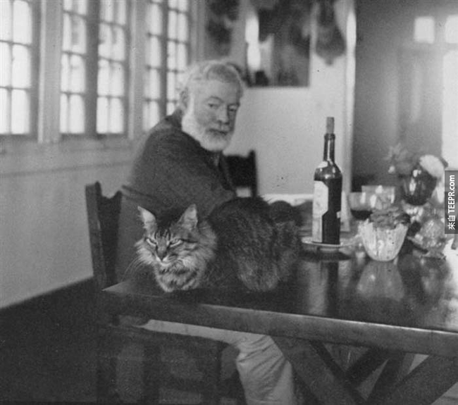 5.) 欧内斯特·米勒·海明威（ Ernest Hemingway ）