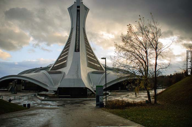 1976年蒙特娄(Montreal)夏季奥运体育馆。
