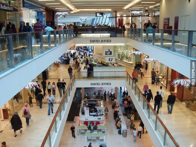 18. 纽泽西(New Jersey)有最多的购物商场。