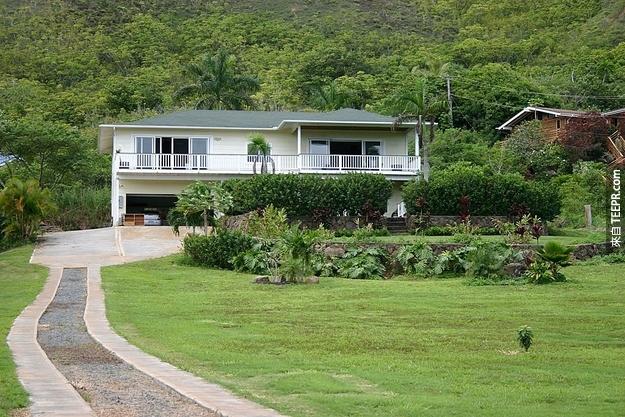 5. 付夏威夷这间海边房子一年的租金。