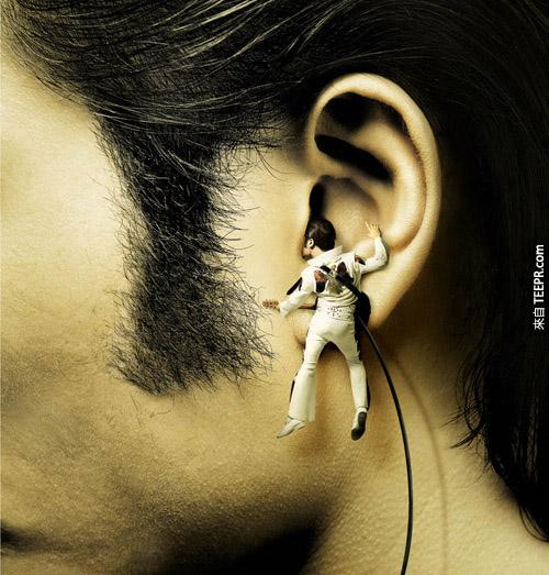 三星(Samsung) MP3 随身听(猫王真的就在你耳朵啊！)