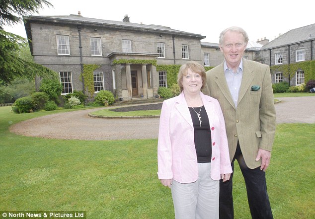 Shirley and Brian Burnie divorced in 2012 after the 70-year-old businessman sold their 10-acre estate (pictured) and all of their belongings when his wife was given the all-clear from breast cancer 