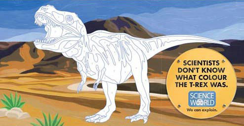 科学家不知道恐龙是什么颜色的。