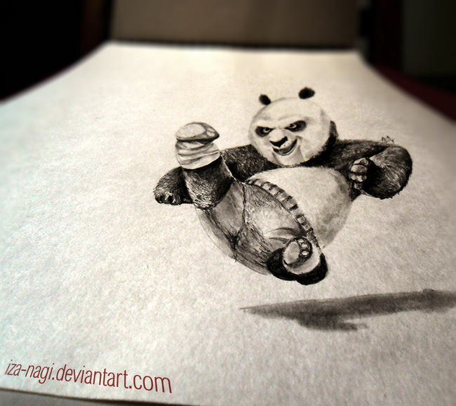 《功夫熊猫3D》3D Drawing - PO - KFP