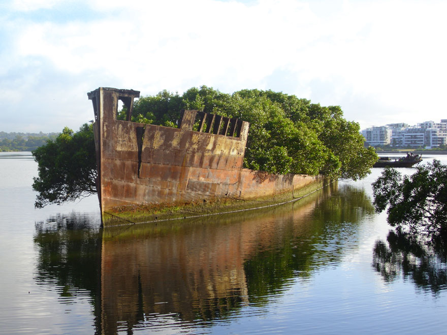 雪梨102岁废弃船只，澳洲雪梨(Sydney, Australia)