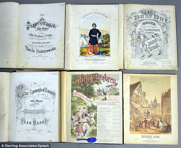 Music: This collection of six antique music journals with music from various composers is also up for sale