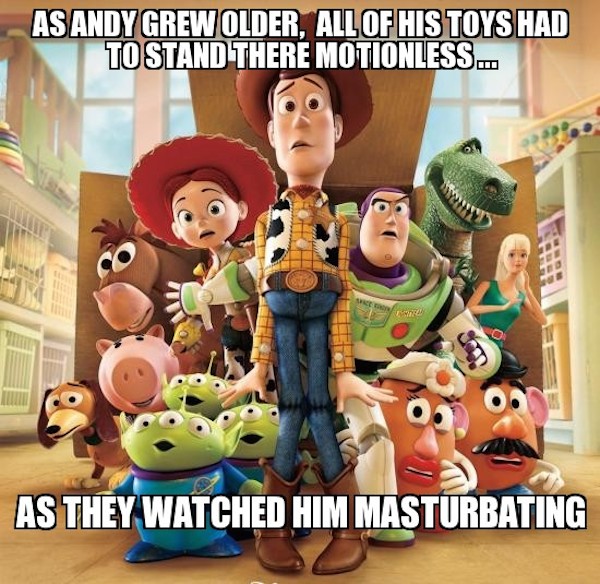 还有《玩具总动员》(Toy Story) 不能播出的片段就是...