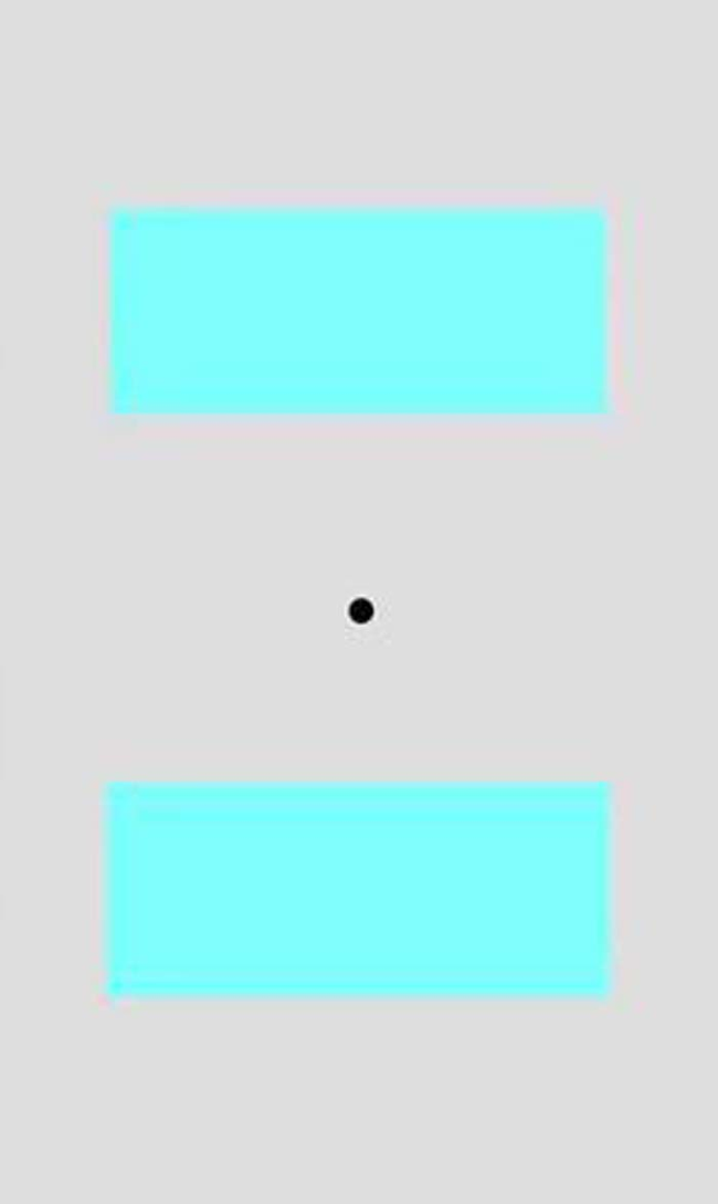 4. 若你盯著黑色點點，藍色的長方形會慢慢消失。