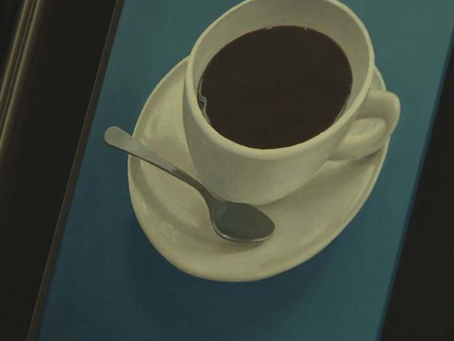 画面中的咖啡看起来非常香淳呢！
