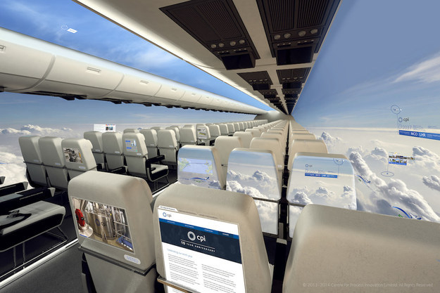 「無窗飛機」將會是未來飛機的新趨勢。