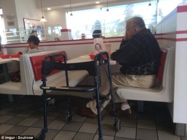 A photograph of a widower dining at an In-N-Out burger restaurant with a picture of his late wife was uploaded to social networks and quickly became an internet phenomenon. Now MailOnline has discovered the full moving story behind the widower - John Silva - and his love for his wife, Hilda, who died in 2009