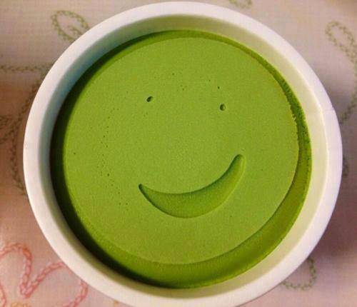 This fresh container of ice cream that's happy to see you.