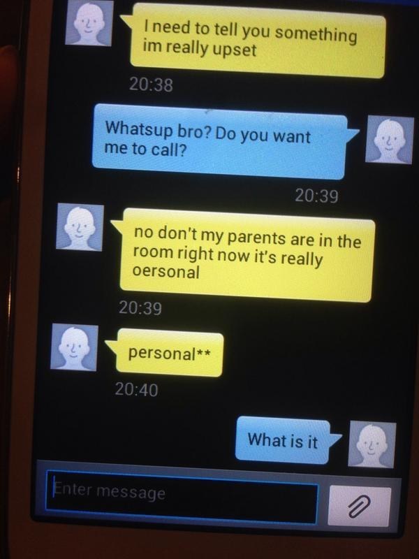 Twitter user @paleveil posted this amazing text exchange between her little brother and his best friend.