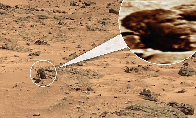 发现「火星上的欧巴马」的部落客Scott Waring声称这可能是一尊雕像的其中一部分，雕像的其他部分是埋在地底的。此外，这个雕像还是3D列印打造的。