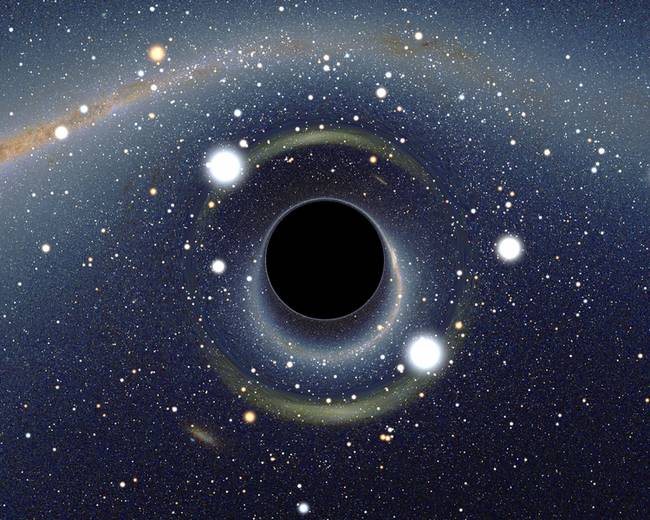 7.) 黑洞不是黑色的，他們看起來很暗是由於他們發射不可見光。