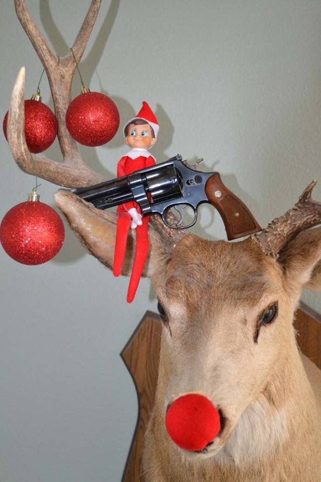 5.) 圣诞老人的驯鹿？看来他不能出来送礼物了。