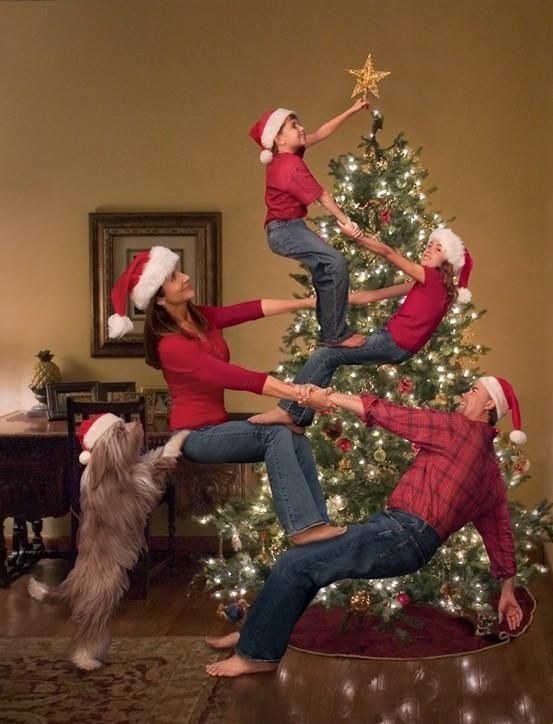 This seriously acrobatic family.