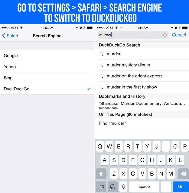 可以將「Safari」的搜尋引擎換成別的系統如Google或Yahoo。