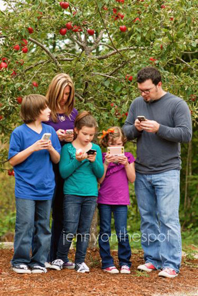 This technologically savvy family.