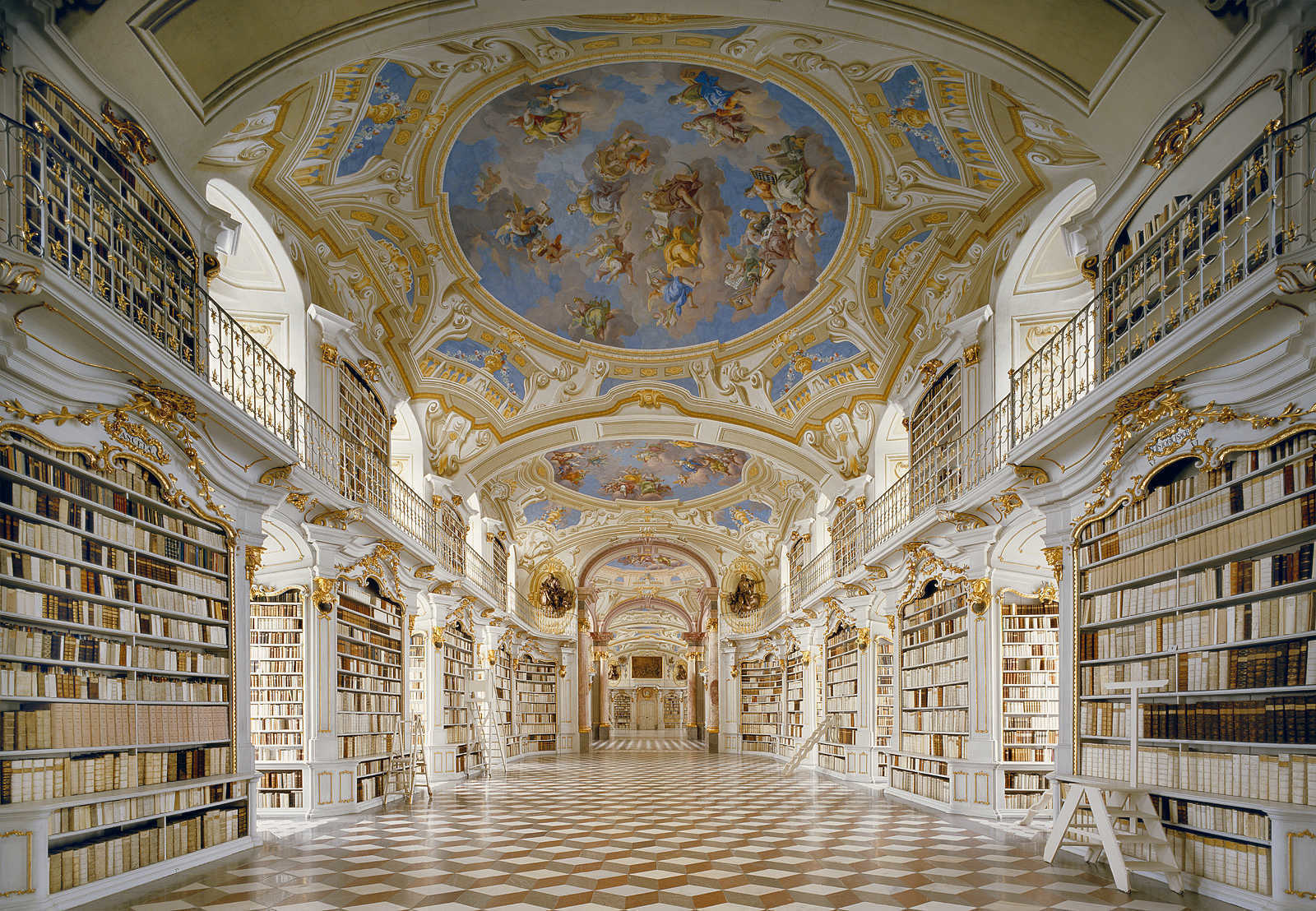 奥地利古老修道院图书馆 (Admont Abbey Library), 奥地利阿德蒙特 (Admont)
