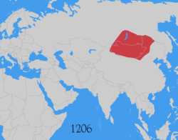 蒙古帝国位置图