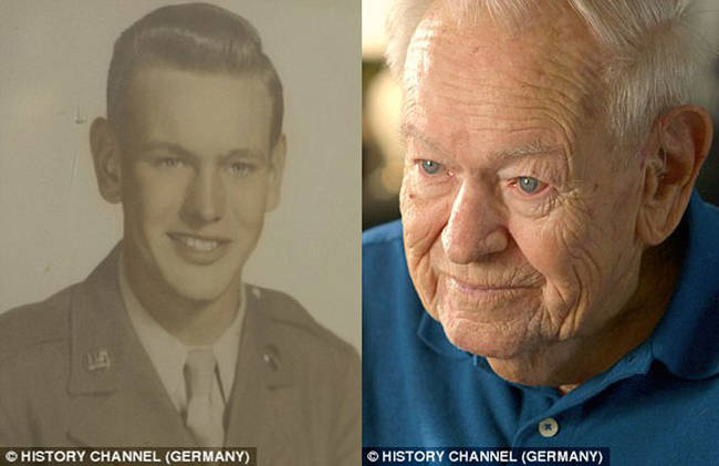 On the left is a young Daniel Gillespie when he was serving in the U.S. Military. On the right, Gillespie at 89-years-old.