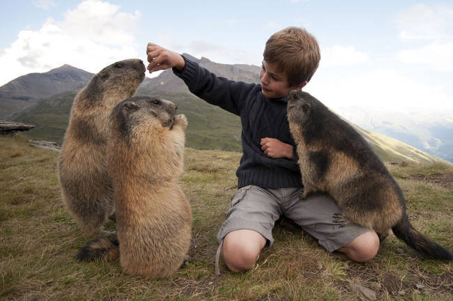37.) This little boy who takes annual treks to visit his <a href="http://www.viralnova.com/matteo-and-marmots/" target="_blank">marmot best friends</a>.