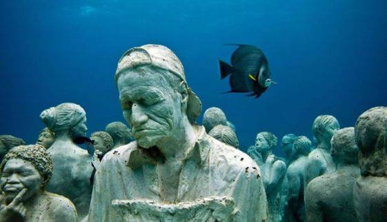 "The Silent Evolution" by sculptor Jason DeCaires Taylor, placed in the Gulf of Mexico.