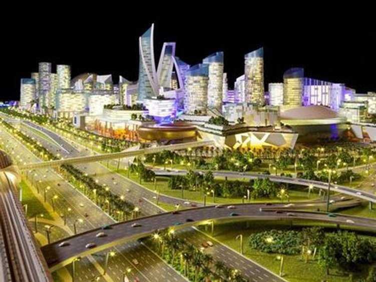Dubai is building a climate controlled "city" 2.25 times as big as Monaco.