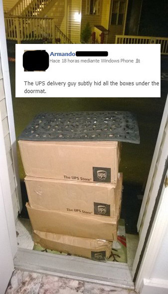 When this delivery driver nailed it.
