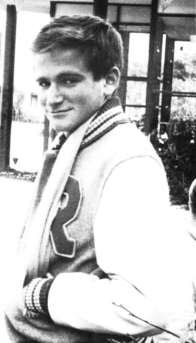 罗宾威廉斯 (Robin Williams) 1969年就读高中时的模样。